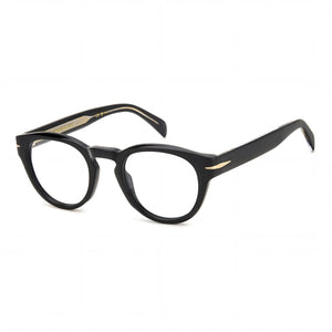 David Beckham Db 7114 Black Round Eyeglasses for Men, Acetate frame