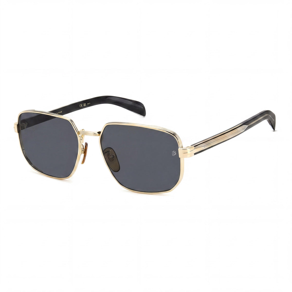 Gafas de sol cuadradas para mujer David Beckham Db 7121/G/S en dorado y negro, 60 mm, Photo 1