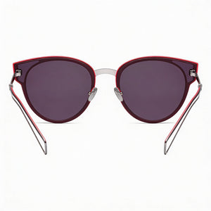 Dior Diorsculpt Cat Eye Sunglasses Women — side view, Non-Polarized Lilac lens