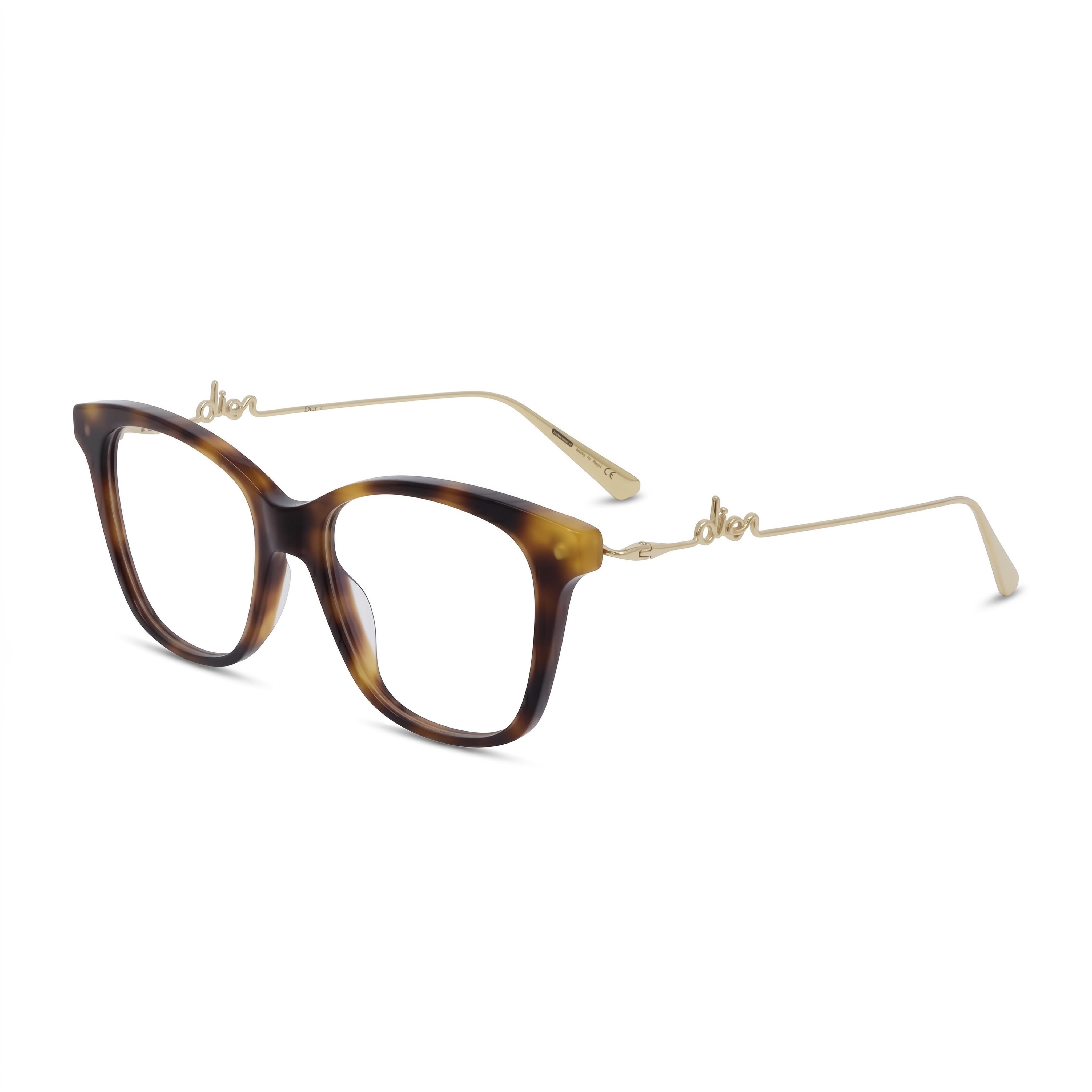 Dior Honey Havana Square Eyeglasses for Women, Photo 1