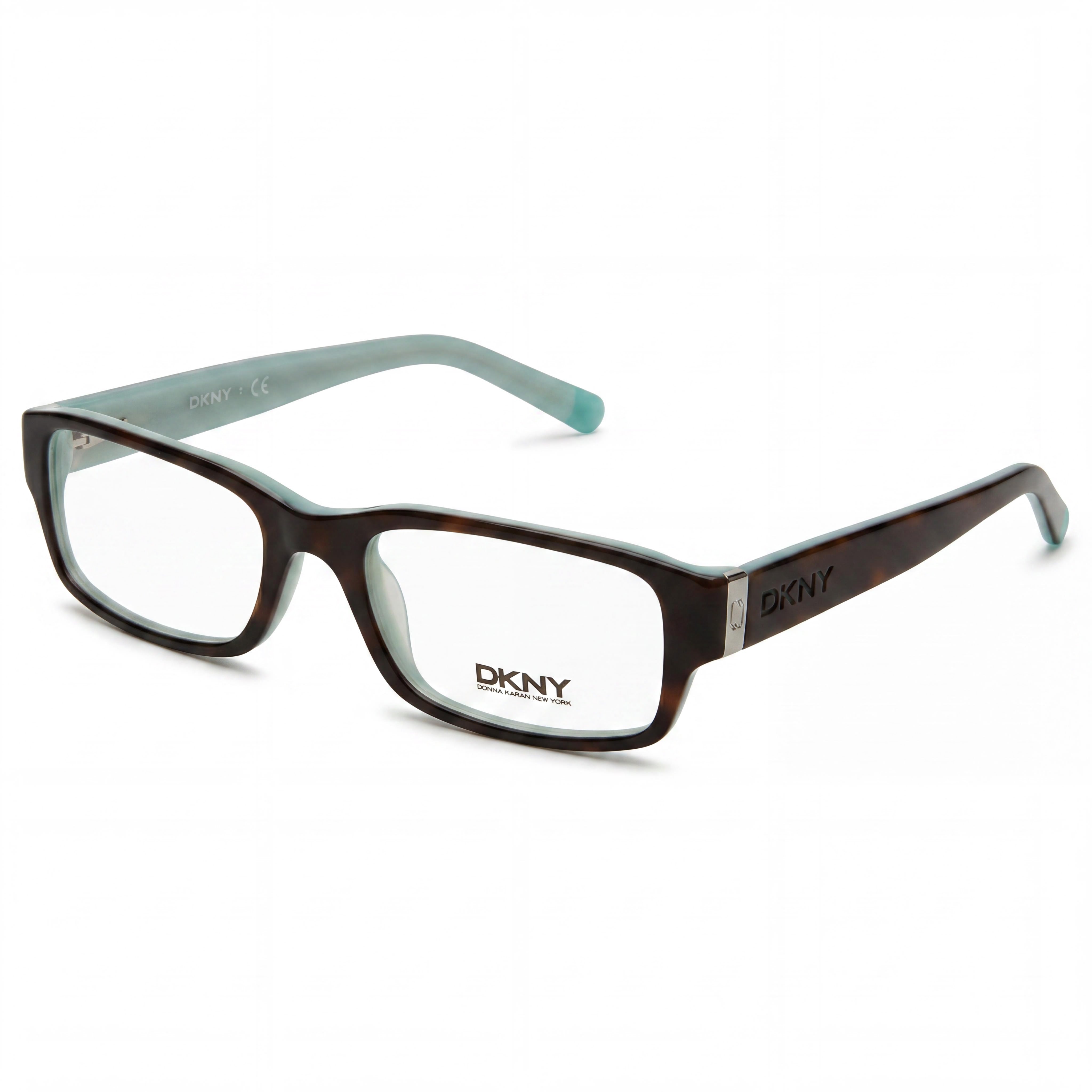 DKNY 0DY4585B Gafas de Sol Rectangulares para Mujer Havana Azure, Photo 1