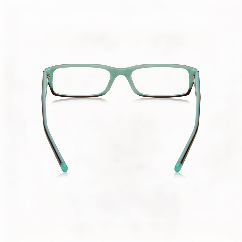 DKNY 0DY4585B Rectangle Eyeglasses Women — side view, Havana Acetate temples