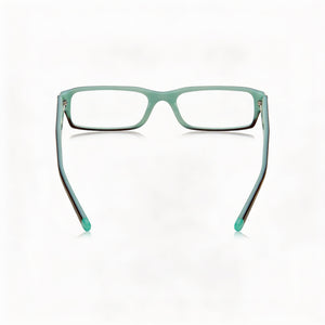 DKNY 0DY4585B Rectangle Eyeglasses Women — side view, Havana Acetate temples