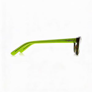 DKNY 0DY4665 Rectangle Eyeglasses Women — side view, Havana Plastic temples