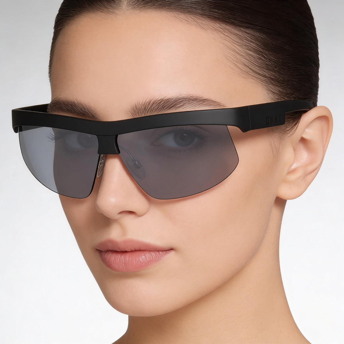 Gafas de sol rectangulares DKNY negras para mujer, 66 mm, Photo 5