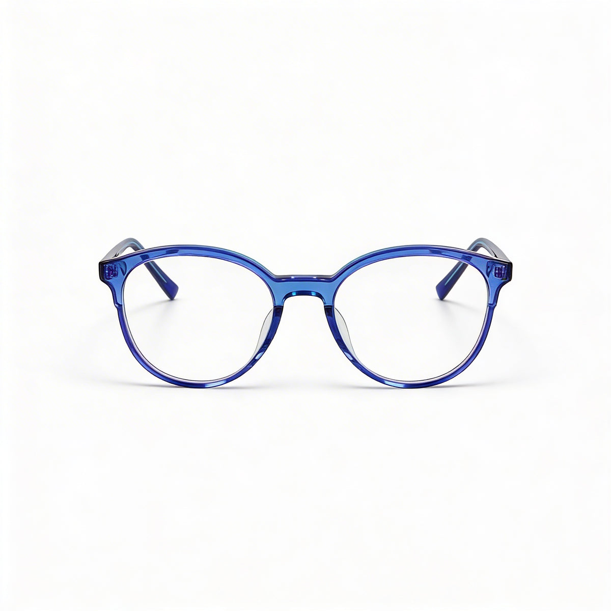 Gafas graduadas redondas para mujer DKNY DK5070 Triple Blue, acetato de 50 mm, Photo 2