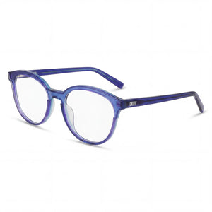 DKNY Blue Round Eyeglasses for Women, Acetate frame