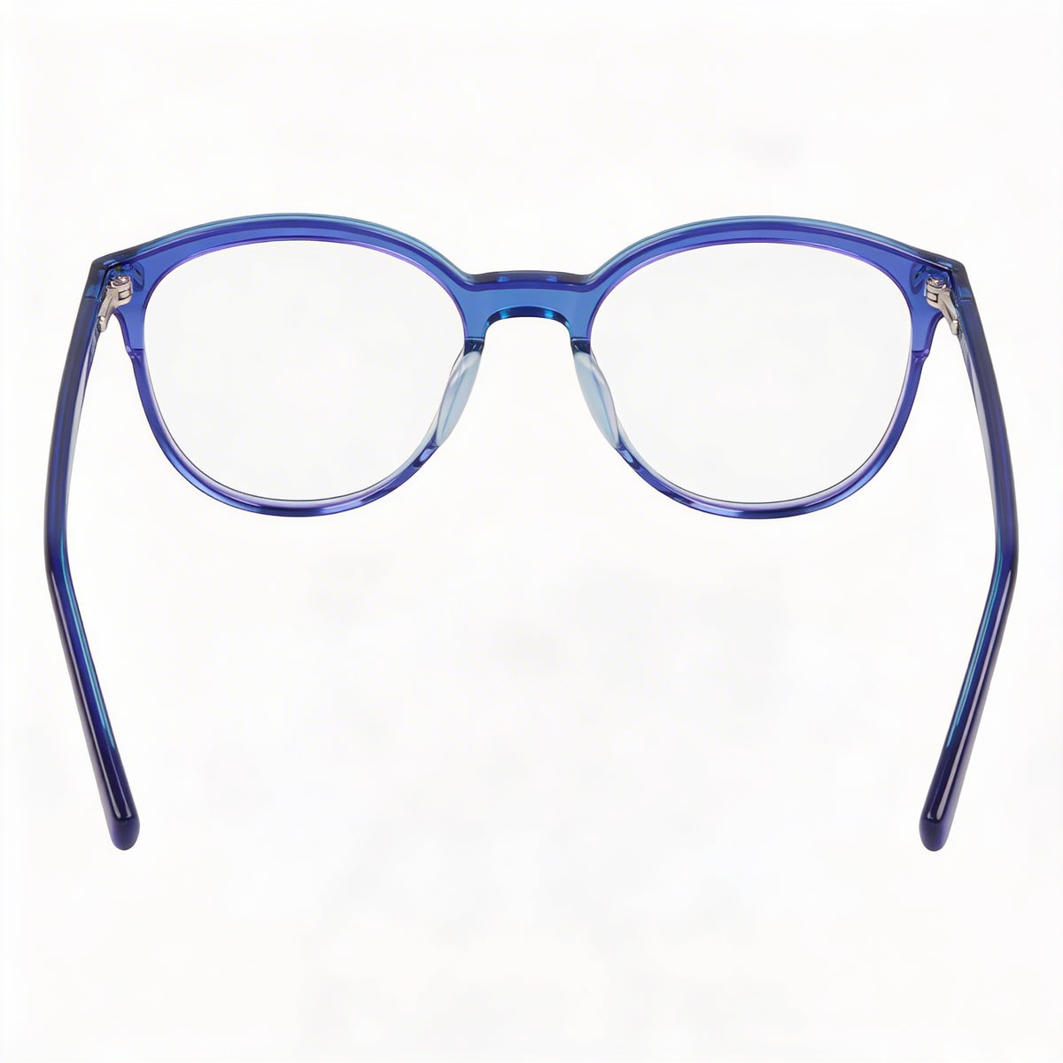 Gafas graduadas redondas para mujer DKNY DK5070 Triple Blue, acetato de 50 mm, Photo 3
