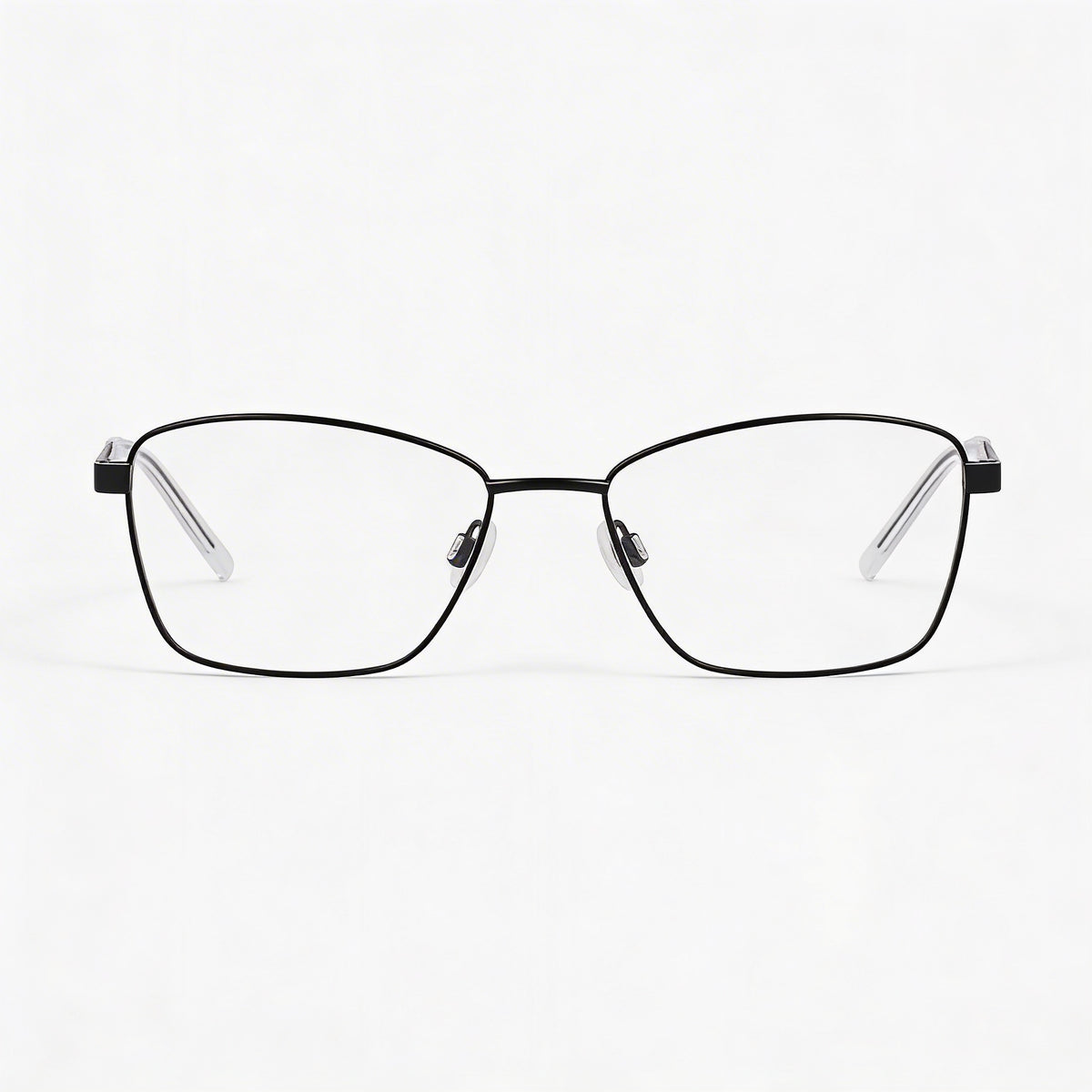 DKNY Classic Satin Black Rectangle Eyeglasses for Women, 53mm, Photo 2