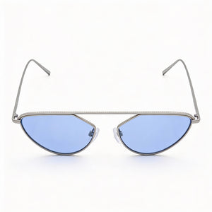 DKNY Classic Cat Eye Sunglasses Women — side view, Non-Polarized Cadet lens