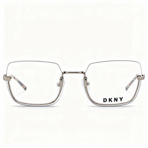 DKNY Dk1001 Gold Square Eyeglasses for Women, Metal frame