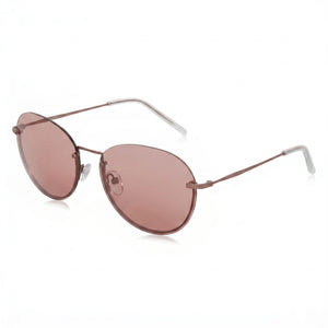 DKNY Dk101s Pink Round Sunglasses for Women, Pink lens