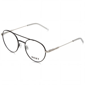 DKNY DK1025 46827 Black Round Eyeglasses for Women, Alloy Steel frame