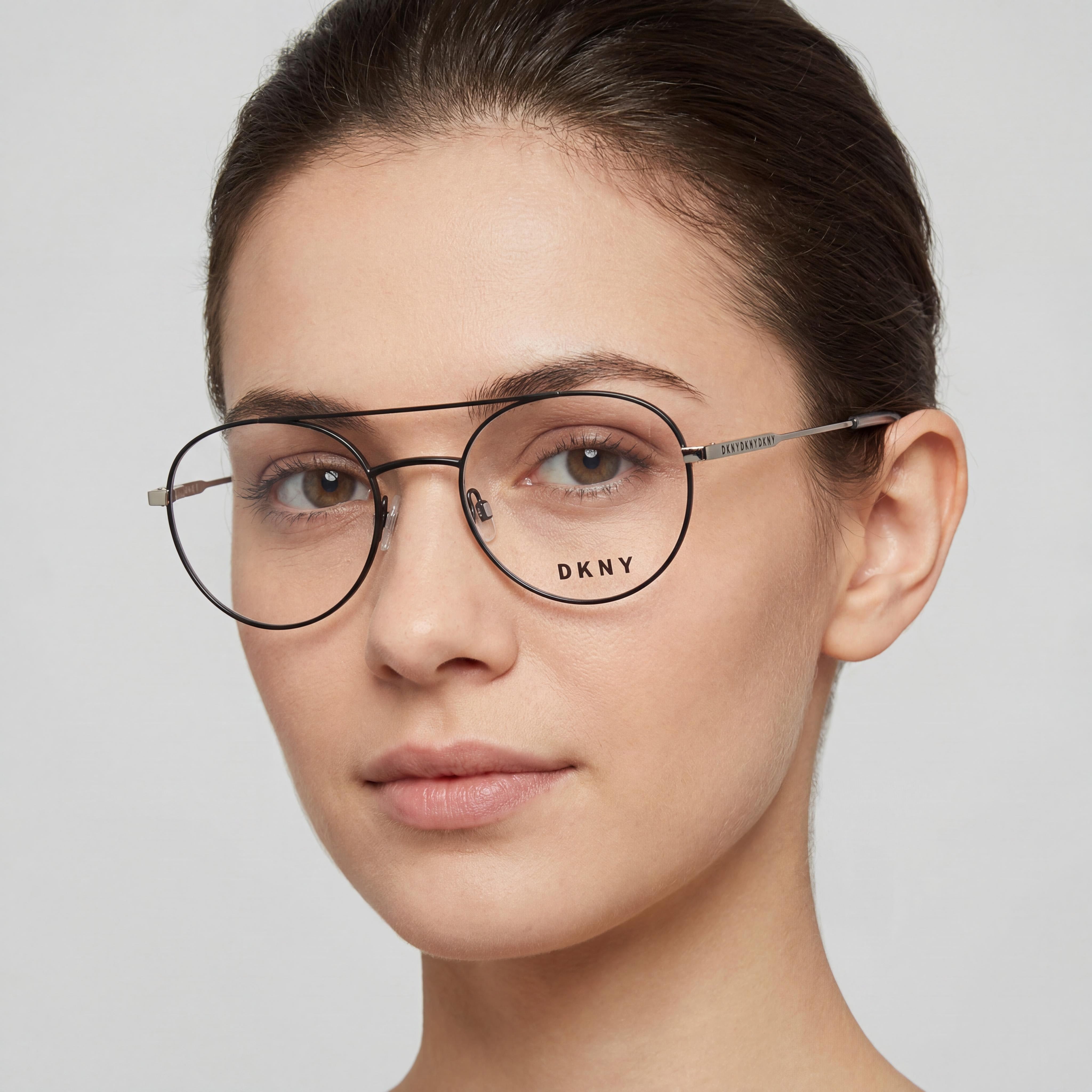 DKNY DK1025 46827 Black Round Eyeglasses for Women, Alloy Steel 51mm, Photo 4
