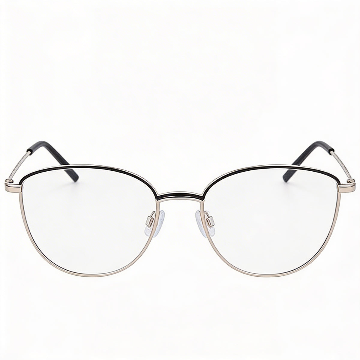 Gafas oftálmicas DKNY DK1027 ovaladas para mujer, color negro y dorado, 53mm, Photo 2