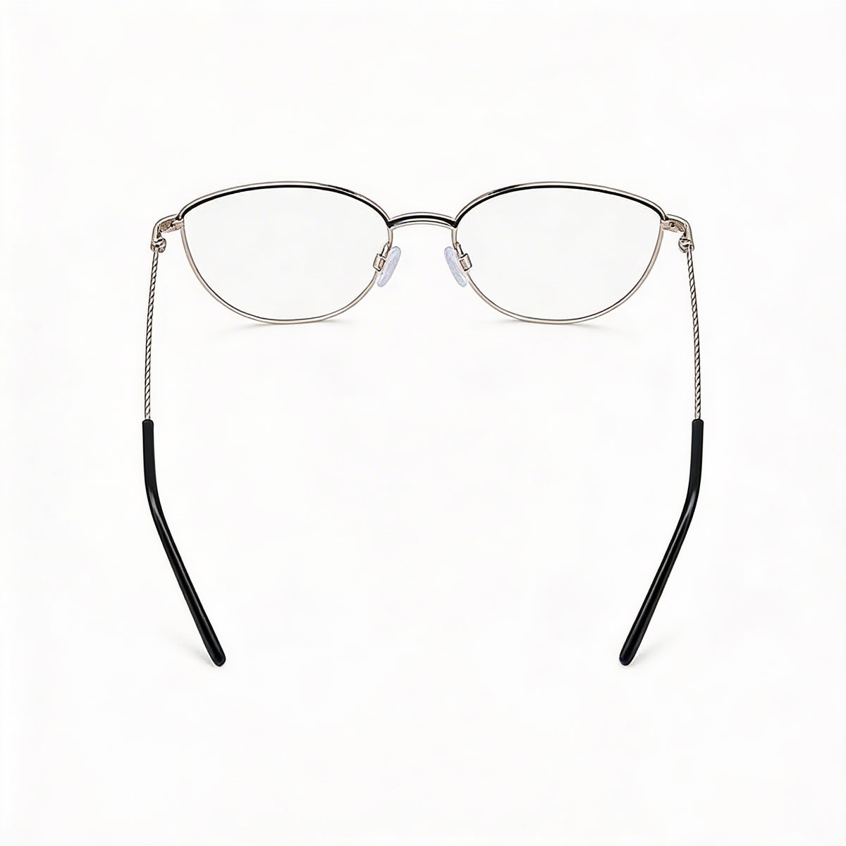 Gafas oftálmicas DKNY DK1027 ovaladas para mujer, color negro y dorado, 53mm, Photo 3