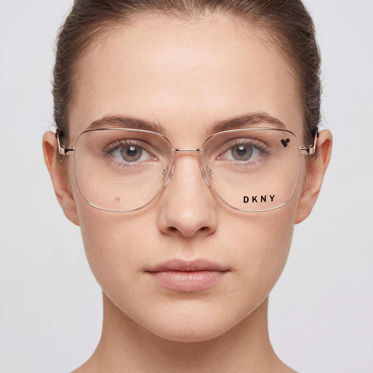 Gafas cuadradas DKNY DK1031 de oro rosa para mujer, 54mm, Photo 5