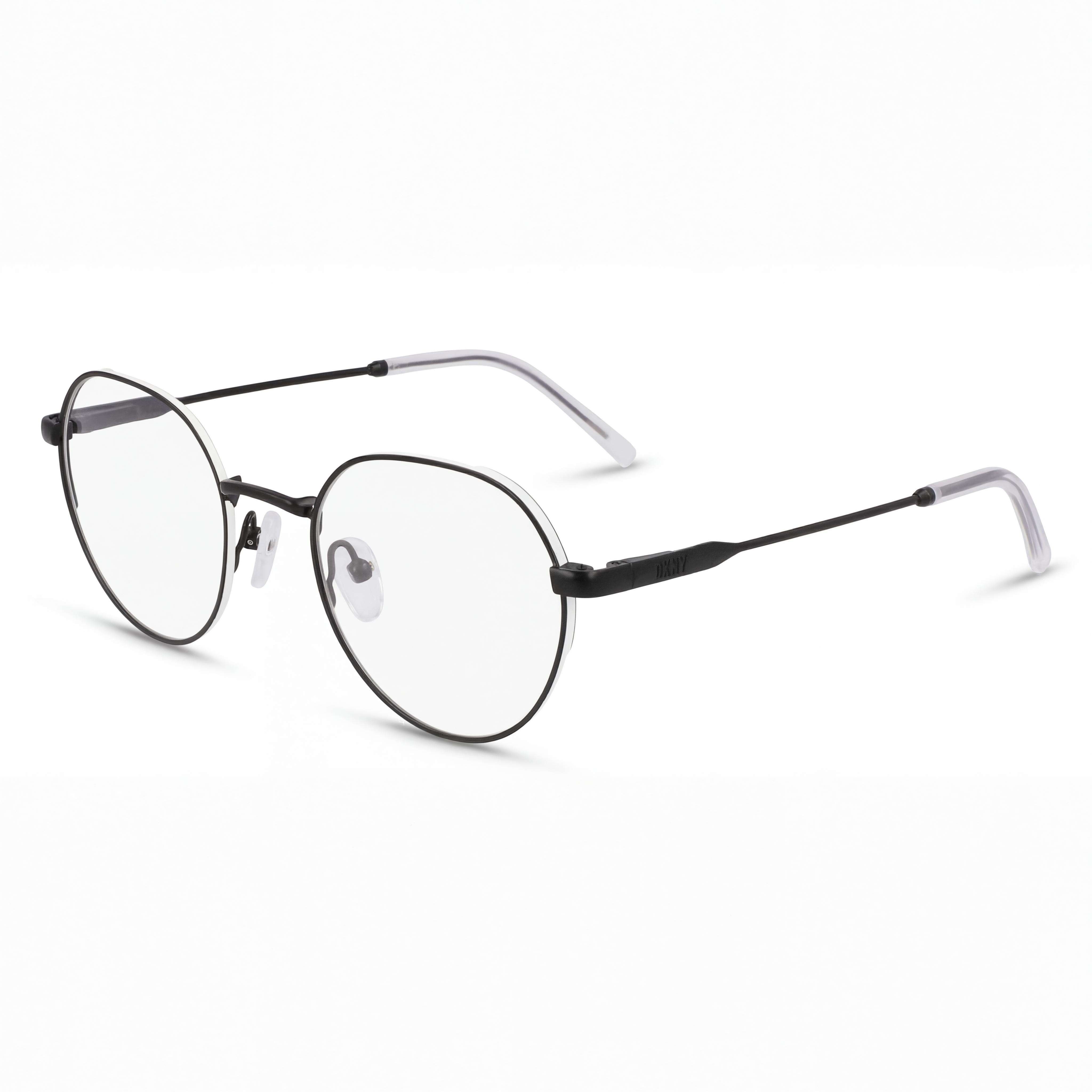 Gafas de sol DKNY Modern para mujer, de metal, color negro mate, lentes de policarbonato no polarizado de 48 mm, Photo 1