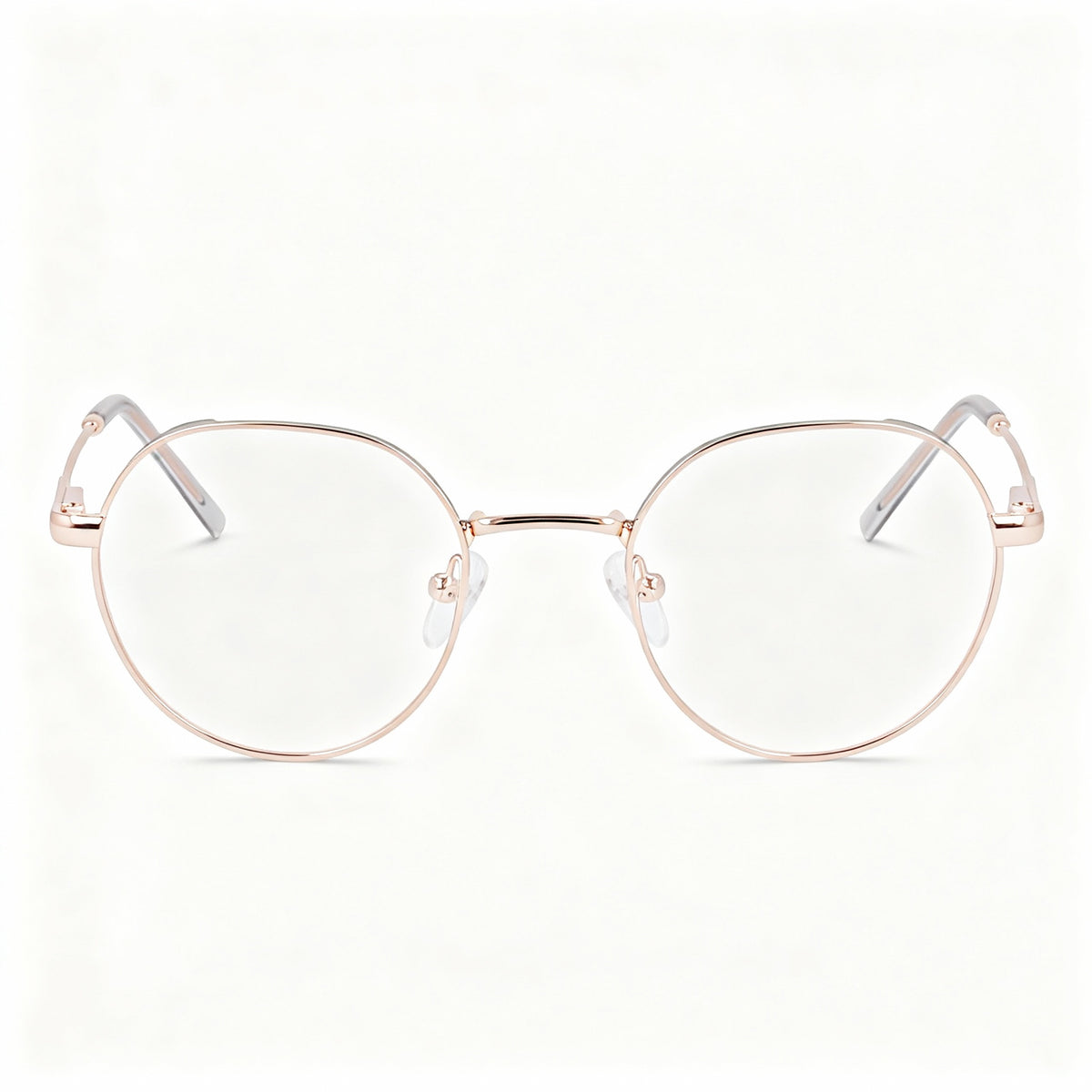 DKNY DK1032 Rose Gold Round Eyeglasses for Women, Metal 48mm, Photo 2