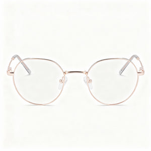 DKNY DK1032 Round Eyeglasses for Women — front view, Metal