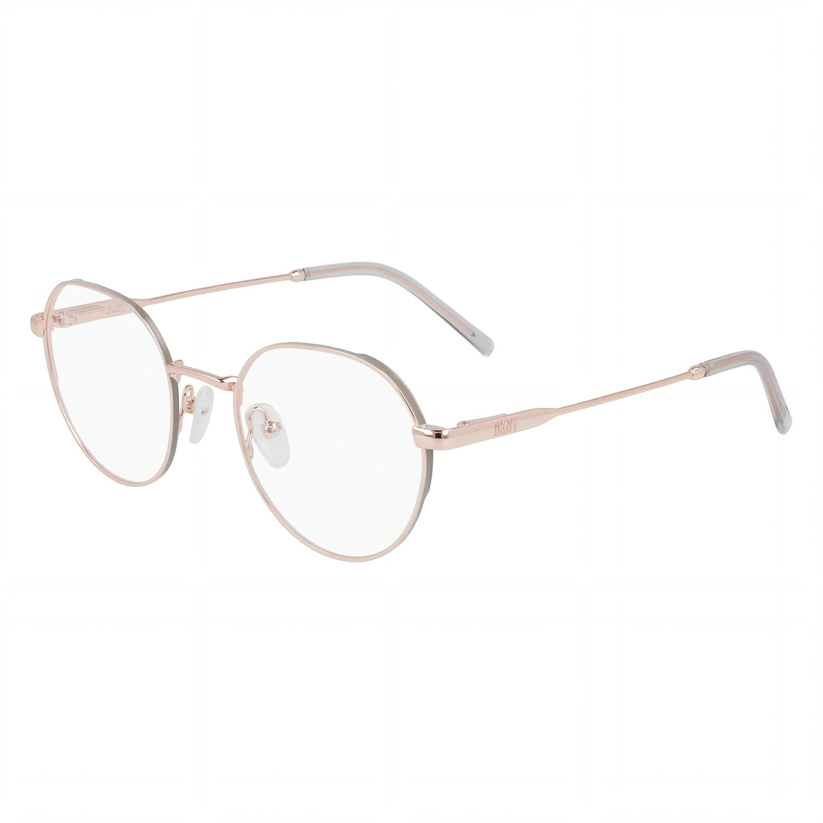 DKNY DK1032 Rose Gold Round Eyeglasses for Women, Metal 48mm, Photo 1