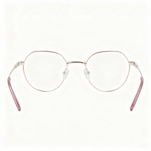 DKNY Dk1032 Round Eyeglasses for Women — interior view, demo lenses