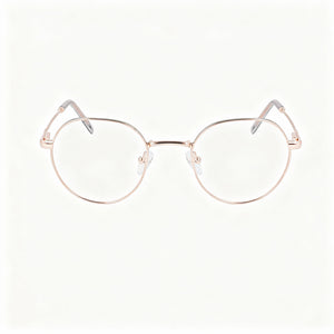 DKNY DK1032 Round Eyeglasses for Women — interior view, demo lenses