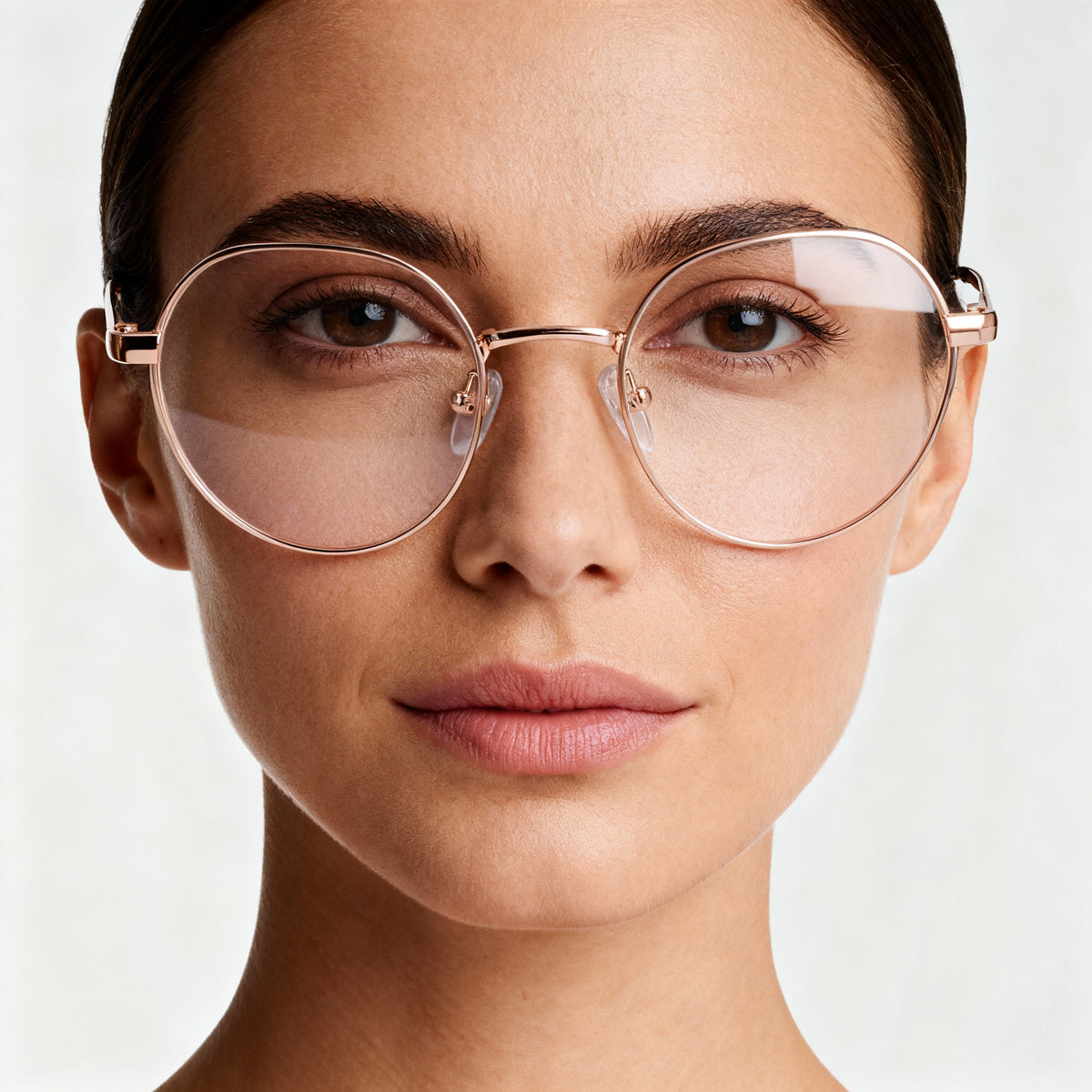 DKNY DK1032 Rose Gold Round Eyeglasses for Women, Metal 48mm, Photo 5