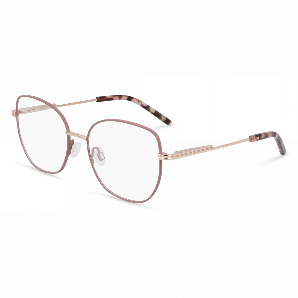 DKNY Dk1034 Taupe Rose Gold Rectangle Eyeglasses for Women, Acetate frame