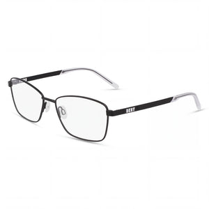 DKNY DK1035 Satin Black Rectangle Eyeglasses for Women, Black frame