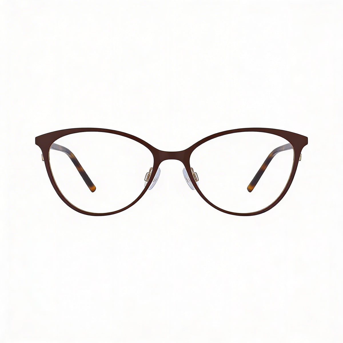 DKNY Dk3001 Gafas Ovaladas Marrón Oscuro para Mujer, Metal 51mm, Photo 2