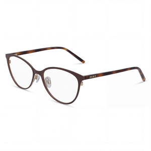 DKNY Dk3001 Brown Oval Eyeglasses for Women, Metal frame