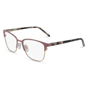 DKNY DK3002 Stainless Steel, Mauve Square Eyeglasses for Women, Metal frame