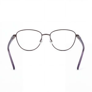 DKNY DK3005 Oval Eyeglasses Men — side view, Gray Propionate temples