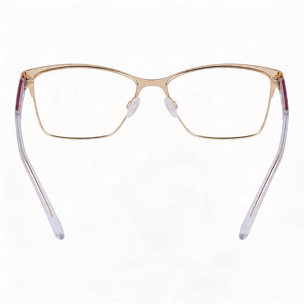 DKNY DK3008 Plum/Gold Rectangle Eyeglasses for Women, 53mm, Photo 3