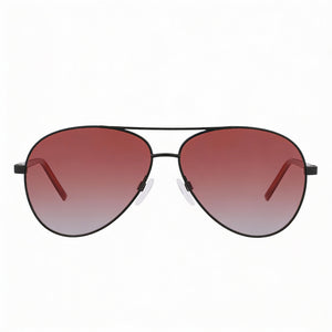 DKNY Dk304s Rectangle Sunglasses for Women — front view, Metal frame