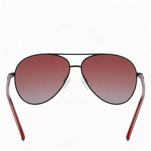 DKNY Dk304s Rectangle Sunglasses for Women — interior view, Non-Polarized lens detail