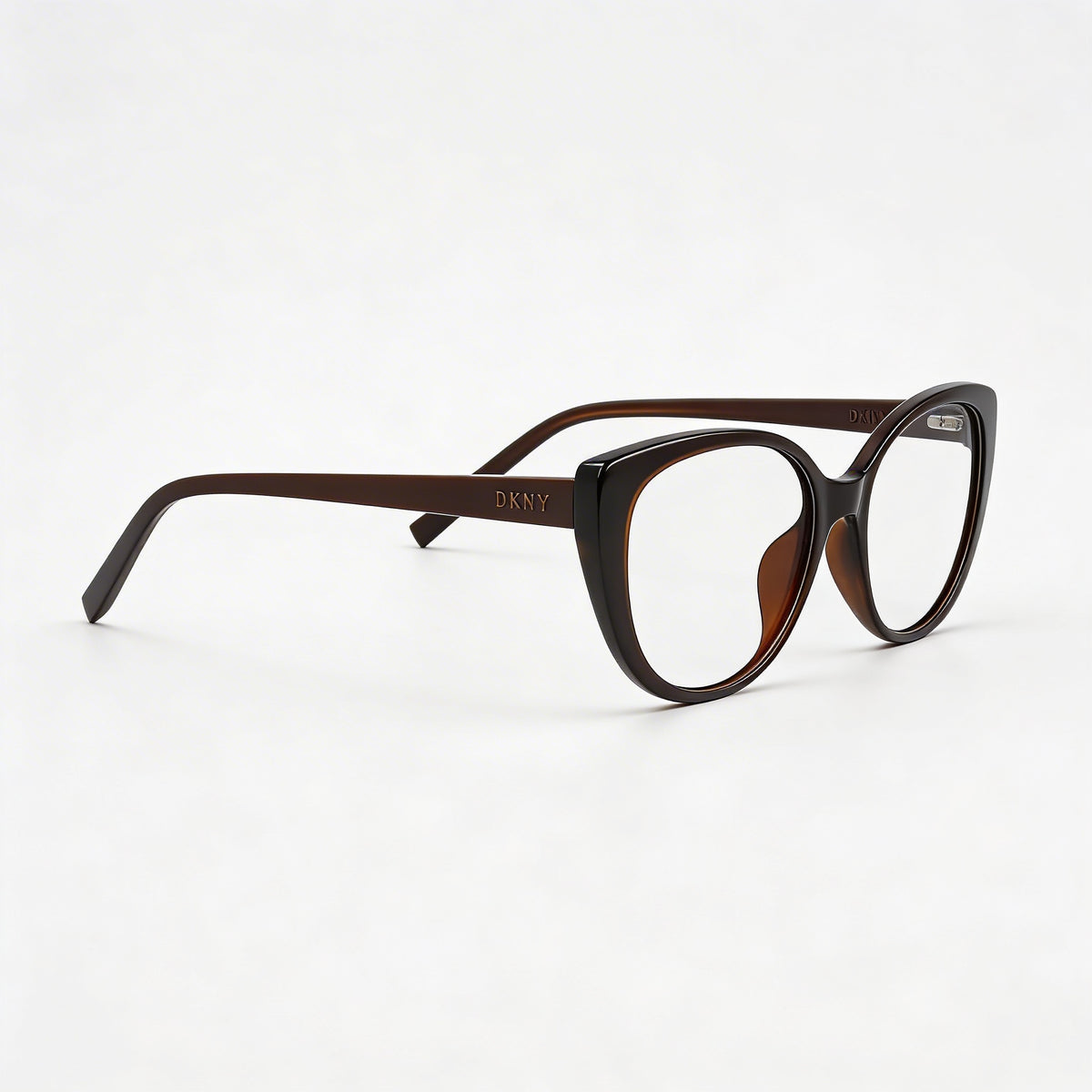 DKNY Dk5004 Gafas de Mujer de Ojo de Gato Marrones, Metal 50mm, Photo 3