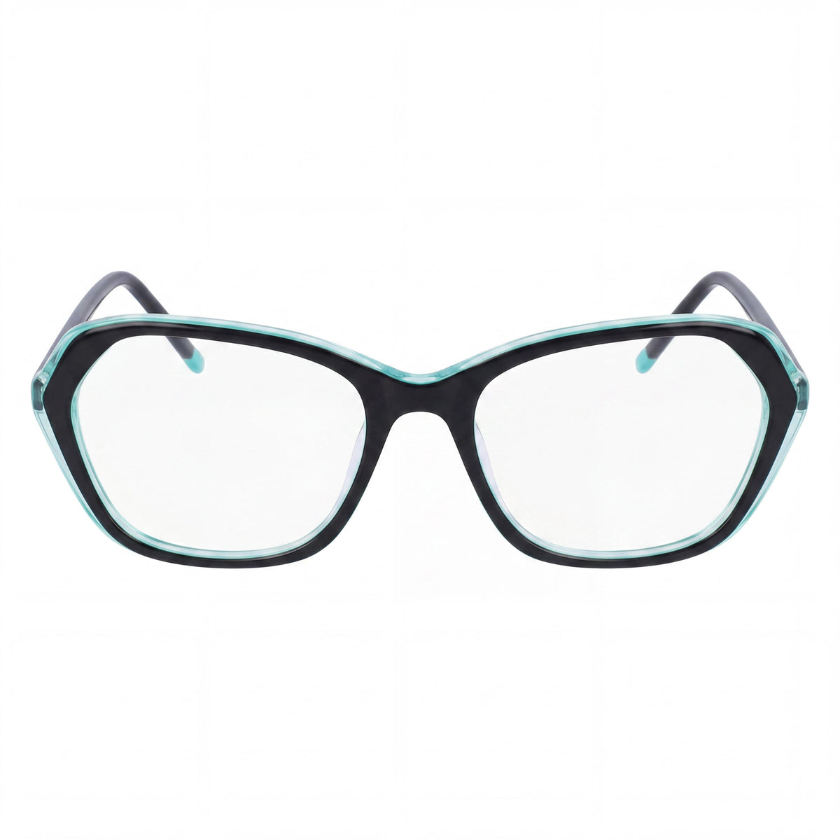 Gafas unisex rectangulares DKNY DK5047 Black Aqua, 52 mm, Photo 2