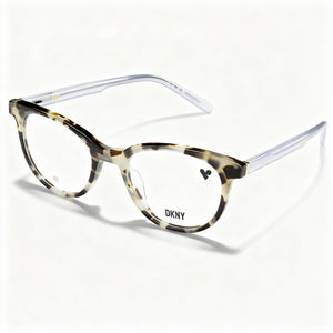 DKNY DK5050 Bone Tortoise Square Eyeglasses Unisex, Acetate frame