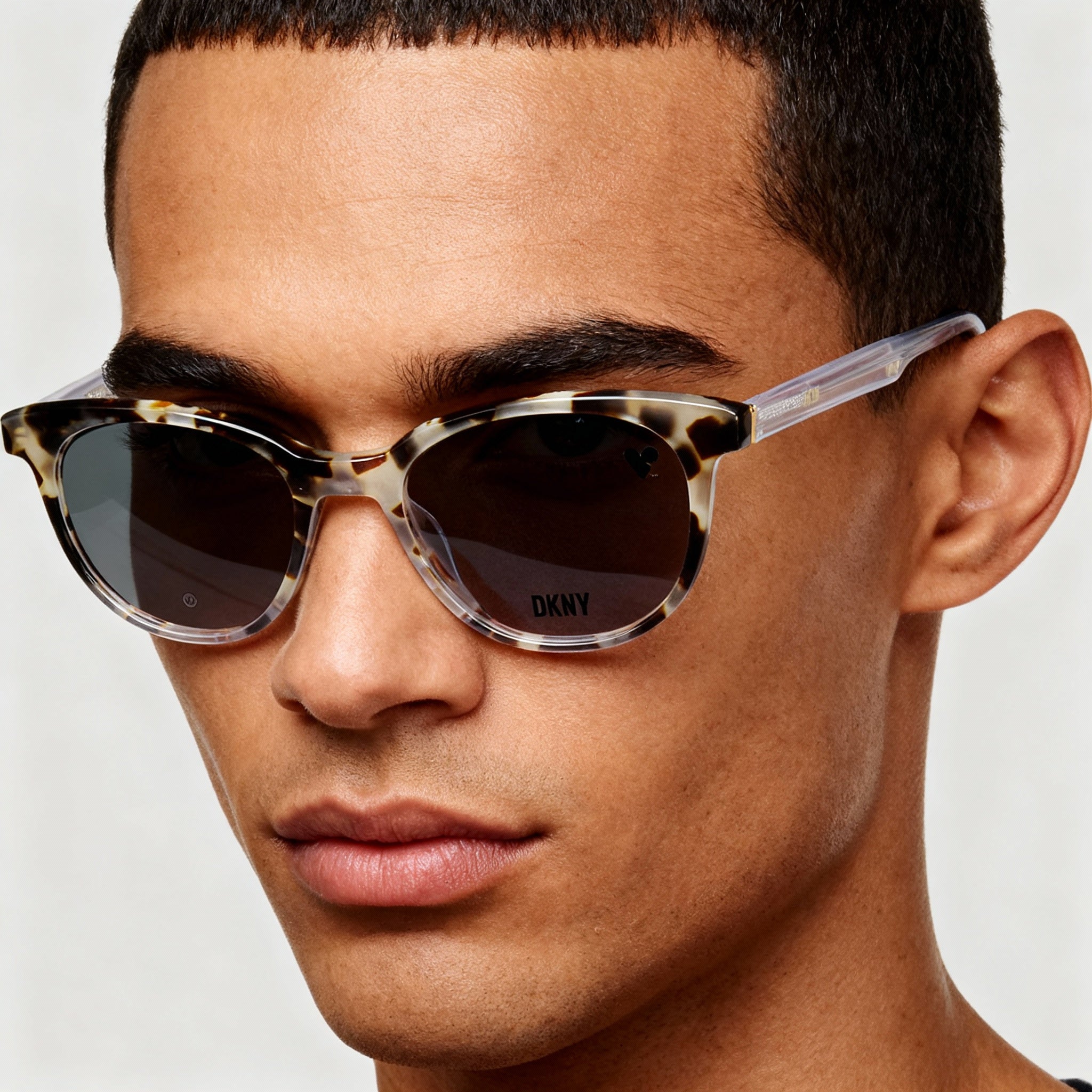DKNY DK5050 Bone Tortoise Square Eyeglasses Unisex, Acetate, 50mm, Photo 3