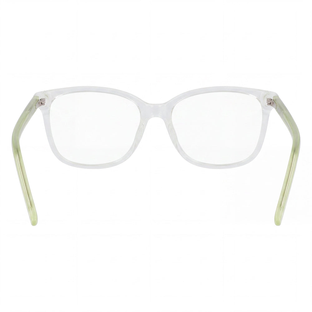 DKNY DK5052 Rectangle Eyeglasses Women — side view, Green Propionate temples