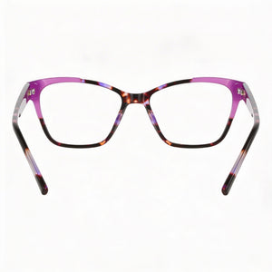 DKNY Dk5072 Rectangle Eyeglasses Women — side view, Havana Acetate temples