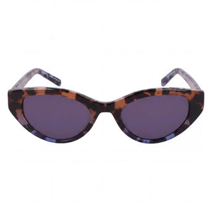 DKNY Dk548s Cat Eye Sunglasses for Women — front view, Stainless Steel frame