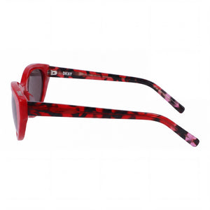 DKNY DK548S Cat Eye Sunglasses Women — side view, Non-Polarized Solid Smtruee lens