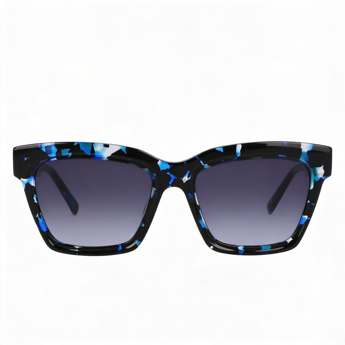 DKNY Dk551s Blue Havana Square Sunglasses for Women, 53mm, Photo 2