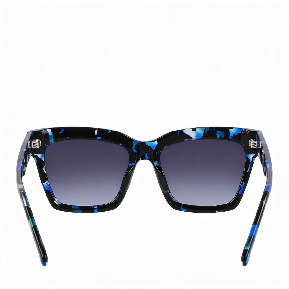 DKNY Dk551s Blue Havana Square Sunglasses for Women, 53mm, Photo 4