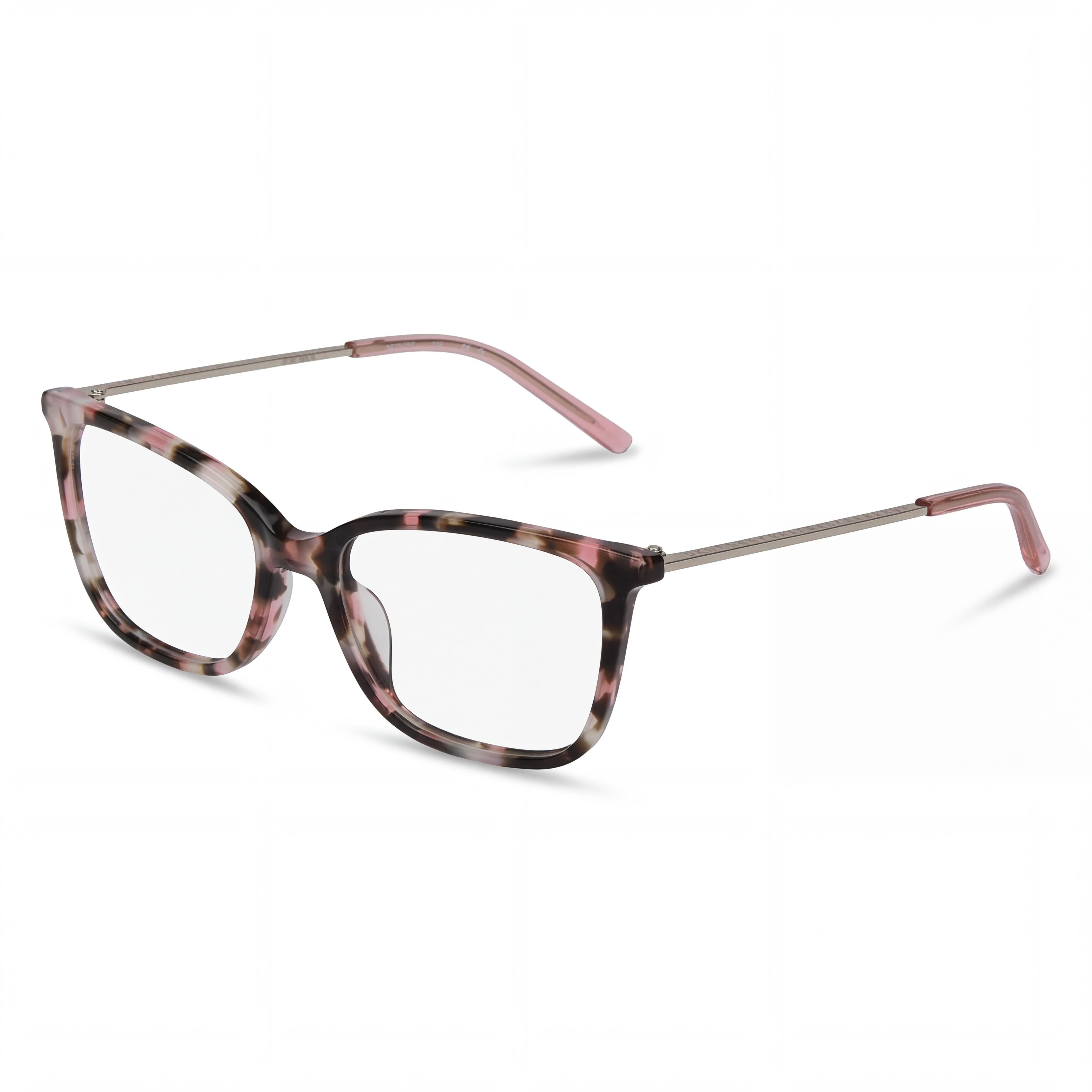 DKNY DK7008 Gafas Cuadradas Rosas Tortoise Unisex, Acero Aleado 52mm, Photo 1