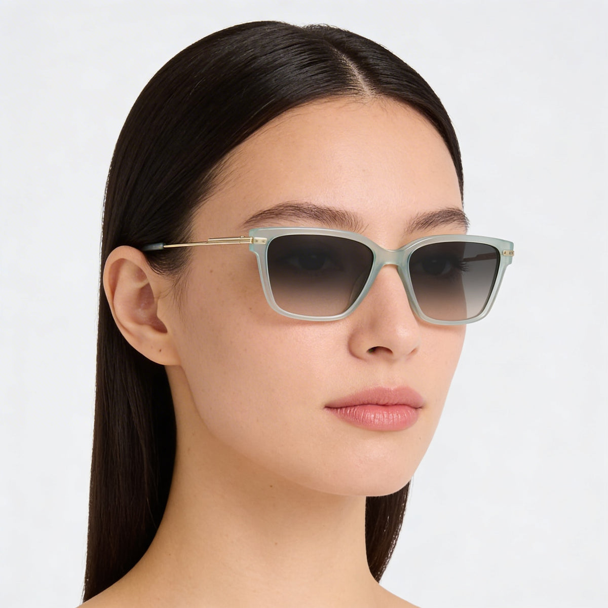 Gafas de sol cuadradas para mujer DKNY Dk713s, verde claro, 56 mm, Photo 5