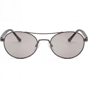 DKNY Do300s Oval Sunglasses for Women — front view, Gunmetal frame